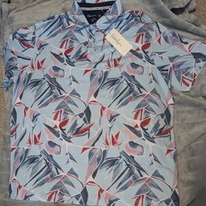 Walter Hagen airbrush bird print polo Sz: 2XL NWT